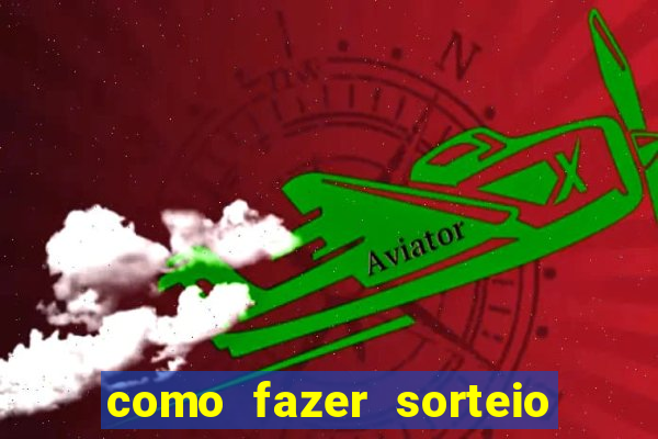 como fazer sorteio de cores online