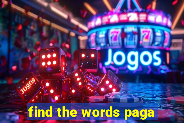 find the words paga